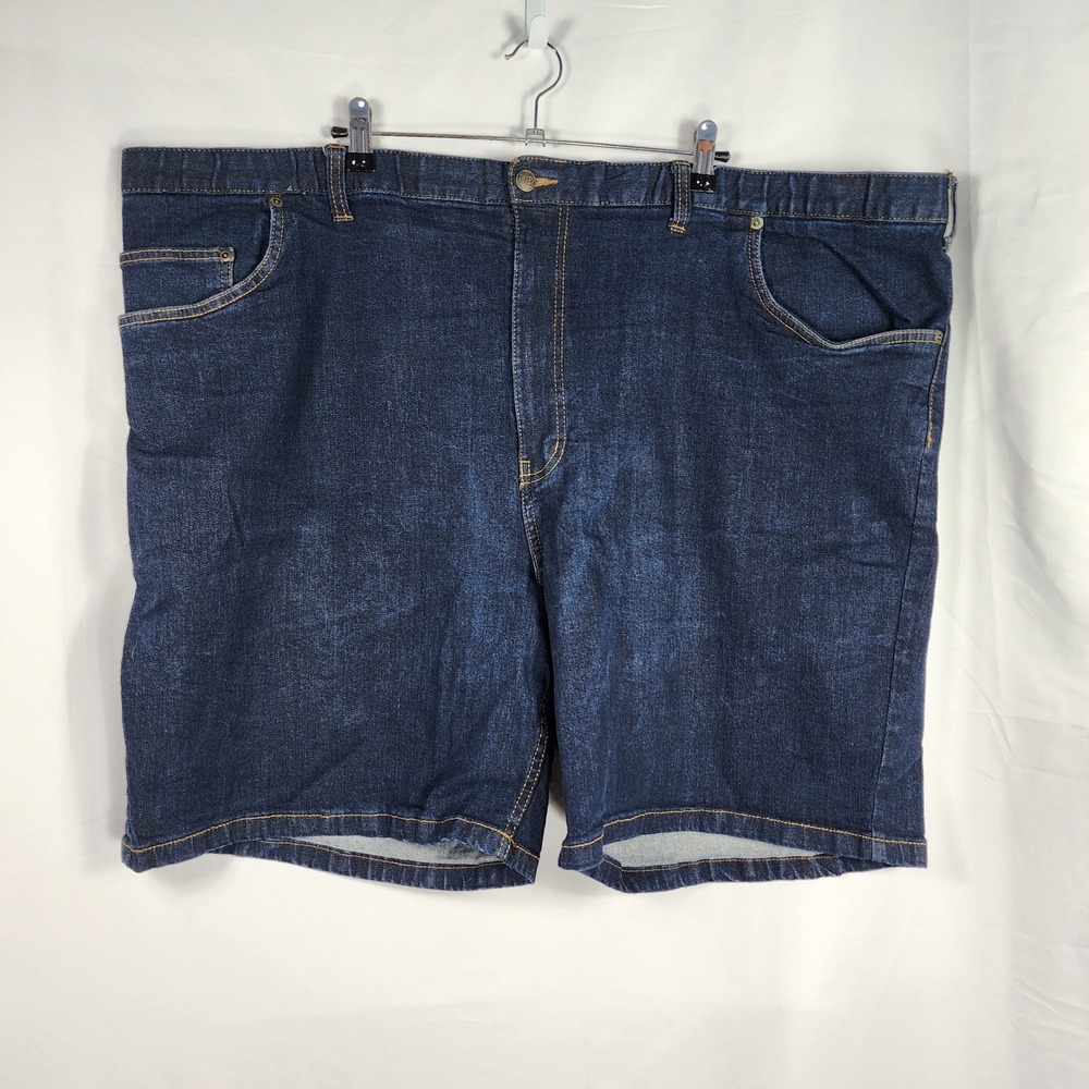 George Denim Shorts Continuous Comfort Waistband Blue Big Casual Classic Mens 50